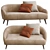 Stylish Paloma Sofa by LaForma 3D model small image 3