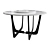 Garda Decor Round Marble Dining Table 3D model small image 1