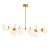 Sleek Linear Lighting Chandelier 3D model small image 1