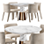 Potocco Lars Dining Table - Elegant and Stylish Ensemble 3D model small image 2