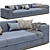 Verzelloni Holden 2 Seater Sofa 3D model small image 1