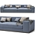 Verzelloni Holden 2 Seater Sofa 3D model small image 2