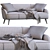 LaForma Paloma Leather Sofa 3D model small image 3