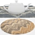 Title: Elegant Round Rug Set for 3D Models 3D model small image 4