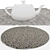 Round Rug Set: 6 Circular Rugs 3D model small image 4