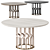 Potocco Intreccio Extendable Dining Table 3D model small image 2