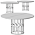 Potocco Intreccio Extendable Dining Table 3D model small image 3