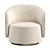 Luxurious Fendi Casa Anabelle Armchair 3D model small image 2