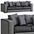 Sleek Arthur Sofa by Jesse 3D model small image 4