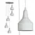 Albert 5-Shade Pendant Light 3D model small image 2