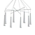 Elegant Simone Chandelier 3D model small image 2