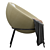 Sand Nuance Bowl Chair: Elegant and Comfortable 3D model small image 4