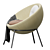 Sand Nuance Bowl Chair: Elegant and Comfortable 3D model small image 6
