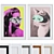 Modern Picture Frame Set with Woman and Cat Collage 3D model small image 1