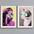 Modern Picture Frame Set with Woman and Cat Collage 3D model small image 3