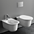 Artceram Chic Wall-hung WC & Bidet 3D model small image 1