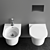 Artceram Chic Wall-hung WC & Bidet 3D model small image 4