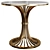 Vella Marble Top Table 3D model small image 1