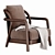 Modern Flexform Alison Armchair 3D model small image 1