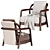 Modern Flexform Alison Armchair 3D model small image 4