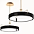 Pemberton Black Brass LED Pendant 3D model small image 1