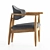 Retro Chic Armchair: Nochy La Redoute 3D model small image 10