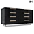 Modern Wood Chest of Drawers 3D model small image 1