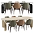 Roche Bobois PULP Dining Set 3D model small image 1