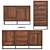 FORREST Dark Wood Chest of Drawers from WOOOD 3D model small image 2