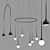 Elegant LED Pendant Lamp TULIPANO Collection 3D model small image 2