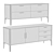 Elegant Tosconova Lungarno Dresser & Sideboard 3D model small image 2