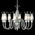 Elegant Opus K Chandelier 3D model small image 3