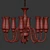 Elegant Opus K Chandelier 3D model small image 4