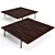 Minotti Superquadra Coffee Tables Set 3D model small image 6