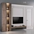 Sleek TV Wall Set 21: V-Ray & Corona 3D model small image 2