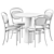 Natural Chic: POV D80 Table & 215 P Chair 3D model small image 2