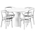 Elegant Dining Set: Table POV D110 + Bentwood Armchair 209P 3D model small image 2