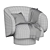 Elegant Rotunda Chair 3D model small image 4