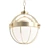 Elegant Old Bronze Pendant Light 3D model small image 1