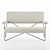 1950s-inspired Malibu Love Seat 3D model small image 2