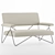 1950s-inspired Malibu Love Seat 3D model small image 5