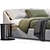 Celine Flou King Bed: Elegant and Luxurious 3D model small image 2