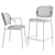 Connubia YO! Collection: Comfortable Dining Chair & Bar Stool 3D model small image 7