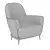 Elegant Esme Armchair by Borzalino 3D model small image 2