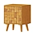 ZARA Wooden Bedside Table - Modern and Functional 3D model small image 1