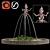 Exquisite Water Fountains: Vray+Corona-Ready Garden Décor 3D model small image 1