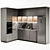 Sleek and Sophisticated: Kitchen Modern56 3D model small image 1