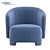 Contemporary TARU Armchair: Stylish Comfort 3D model small image 2