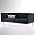 Luxurious Velvet Sofa 3D model small image 1