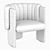 Italian Elegance: Luigi Massoni Armchair 3D model small image 4